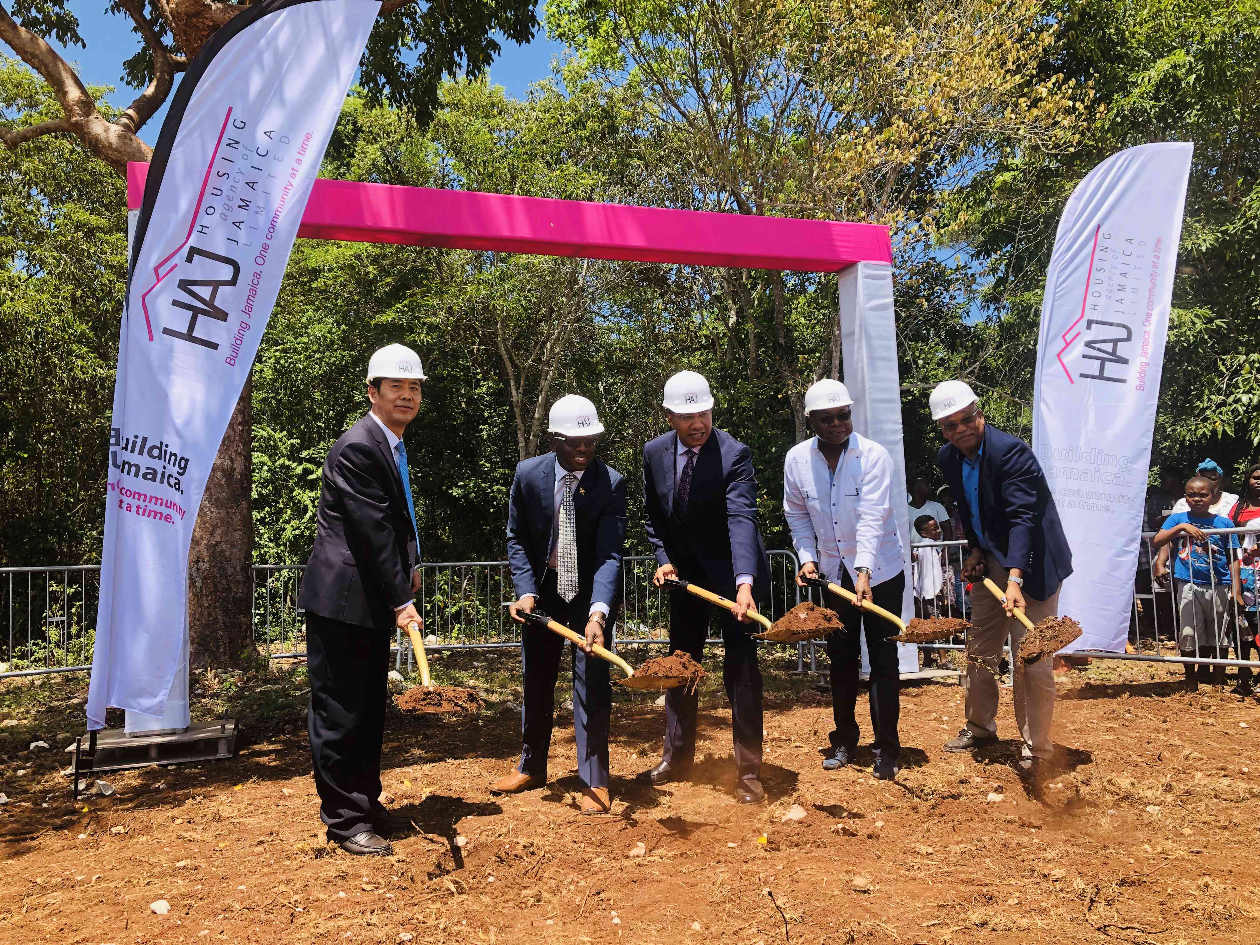 Opening ceremony of the Lane Park Housing development in Jamaica